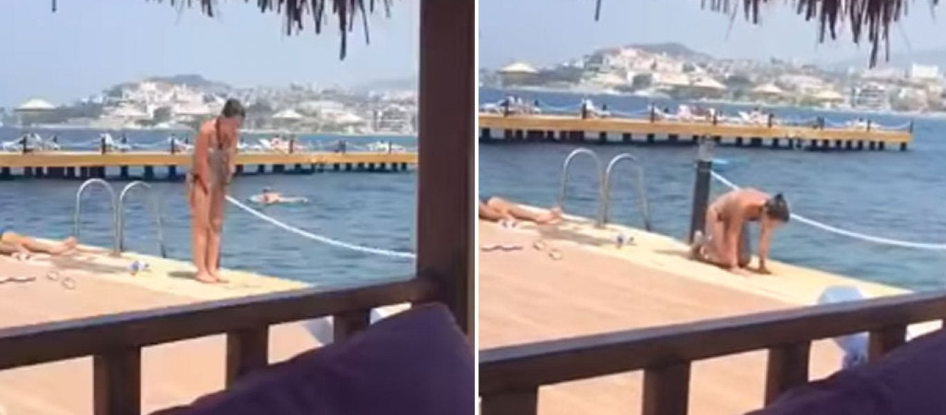 Νεαρή Τουρκάλα σταματά το μπάνιο της και προσεύχεται με το μπικίνι της – Σφοδρές αντιδράσεις (βίντεο)